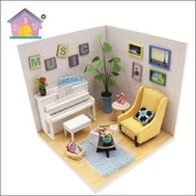 Mebel Rumah Boneka Skala 1:18 Kayu