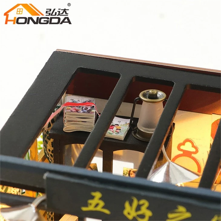 Easy To Assemble 90s Chinese Style DIY Miniature Diy Dollhouse