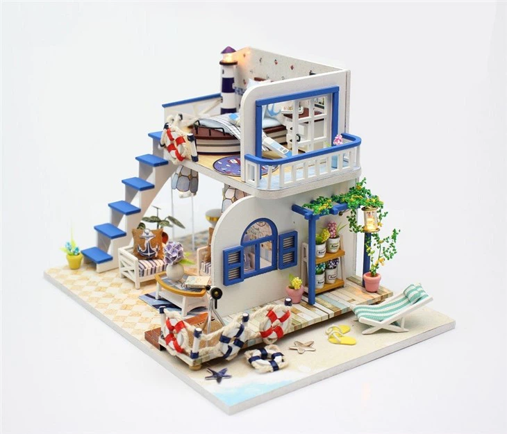 Hongda New 2023 Products Miniaturas Casa De Muecas Role Play Kitchen Play Set Toy Kids Cooking Food Blocks & Model Building Toys