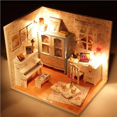 Set Rumah Boneka Mini Ruang Diorama Hongda