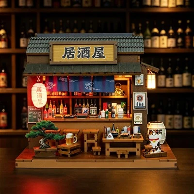 Rumah Boneka Diy Miniatur Kayu-gaya Jepang